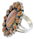 Genuine Sterling Silver And Oyster Shell Ring Size 6-1/4 VX36474
